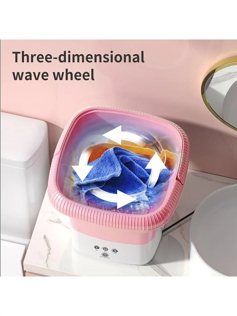 Máquina de lavar roupa 6L, CleanMax - com desinfecção por luz UV.
